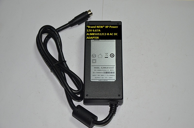 *Brand NEW* 12V 6.67A XP Power ALM85US12C2-8 AC DC ADAPTER